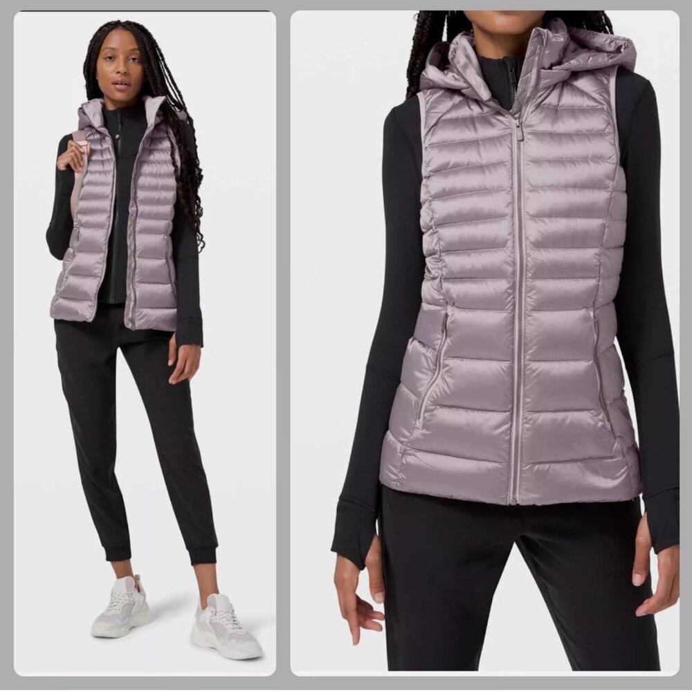 Lululemon Brave the Cold Vest, Dark Chrome, Size 6